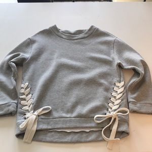 Topshop sweater with Drawstring detail.
